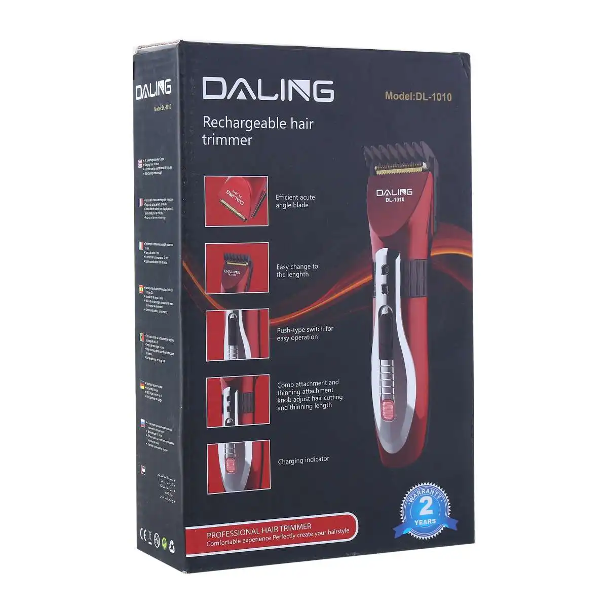 

Rechargeable Electric Hair Trimmer Comb Professional Hair Clipper Cordless Hair Cutiing Machine Haircutter Hair Trimmer for Men