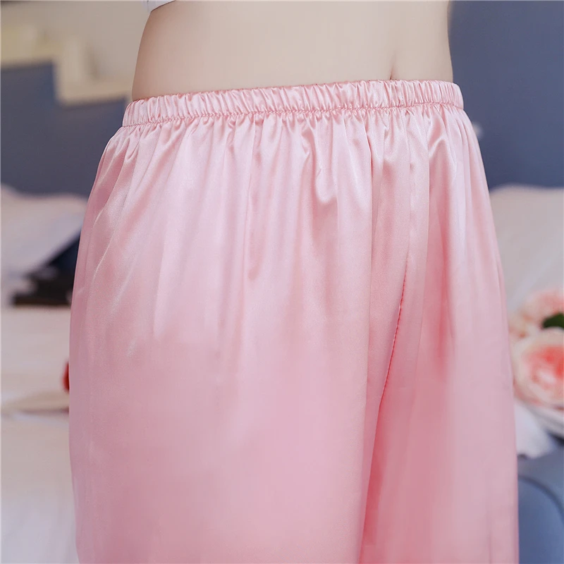 Шелковая эластичная атласная пижама женская домашняя одежда пижамы зеленого и