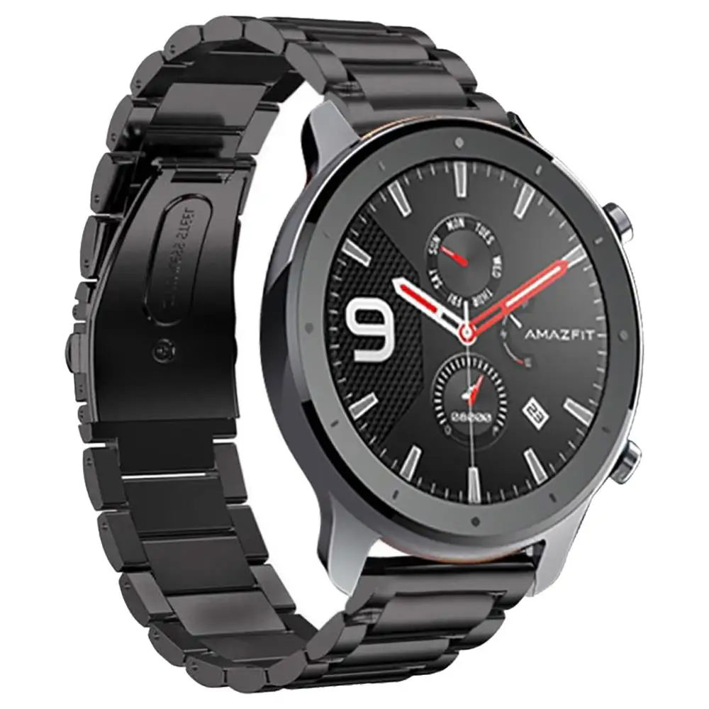 Amazfit 47 мм GTR Универсальный сменный Браслет из нержавеющей стали ремешок 22 мм ремешок для Xiaomi Huami Amazfit GTR