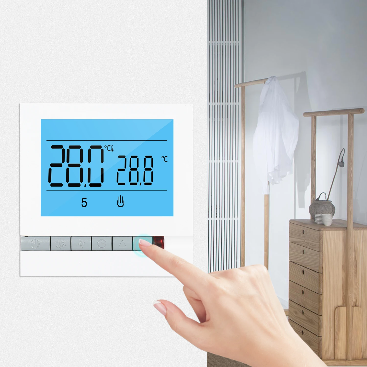 Programmable Smart Thermostat for Water Heating Large LCD Screen with Backlight Foor Temprature Controller | Обустройство дома