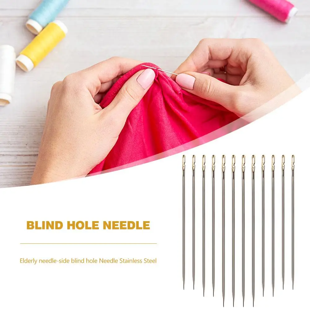 Коробка для ручного шитья инструменты вышивания отверстие сбоку 12 игл