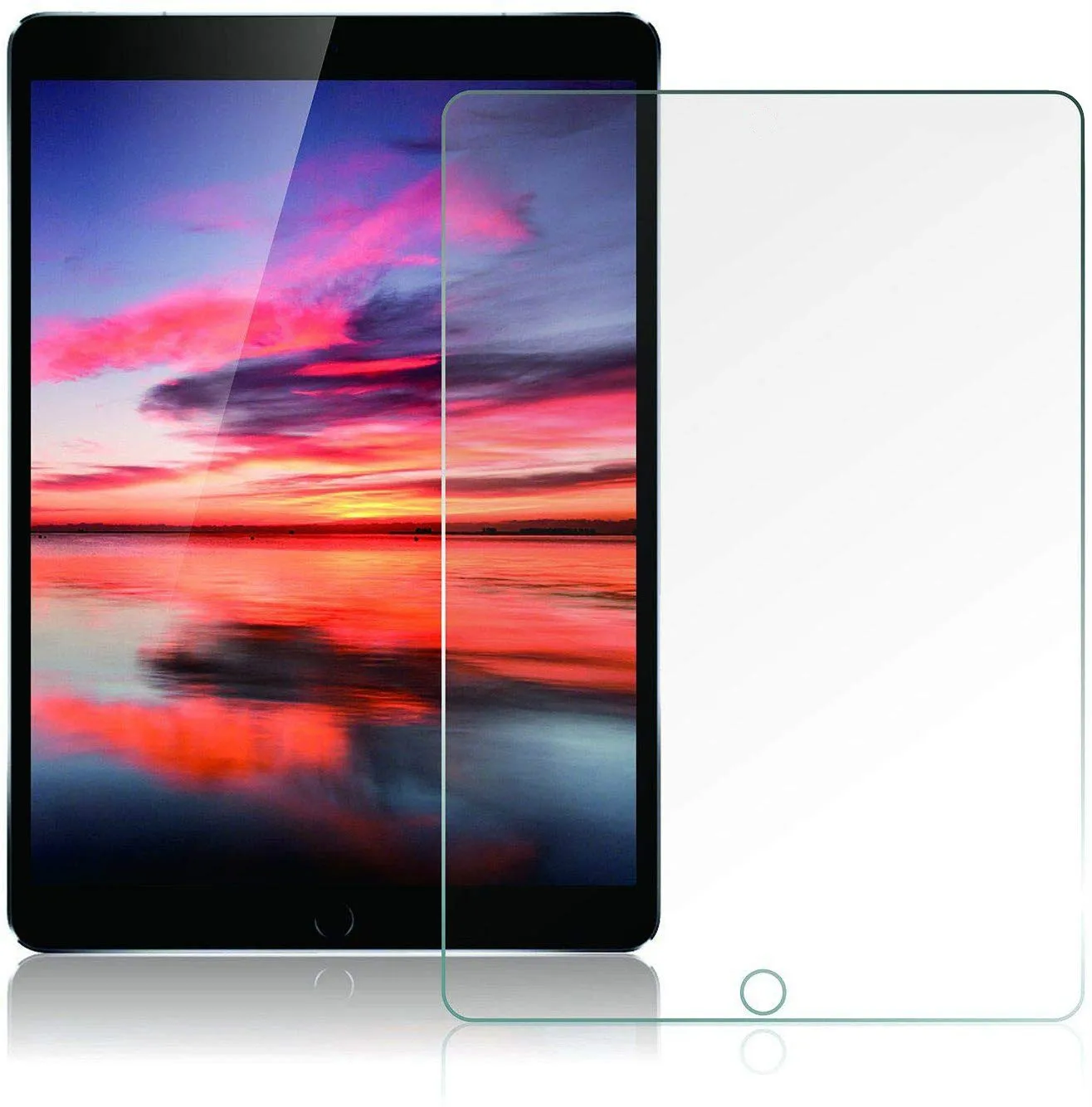 Чехол для iPad 7th Gen 10,2, чехол из искусственной кожи с магнитной застежкой, чехол-карандаш с функцией автоматического сна/пробуждения для iPad 10,2, стеклянный чехол - Цвет: Only Glass No case