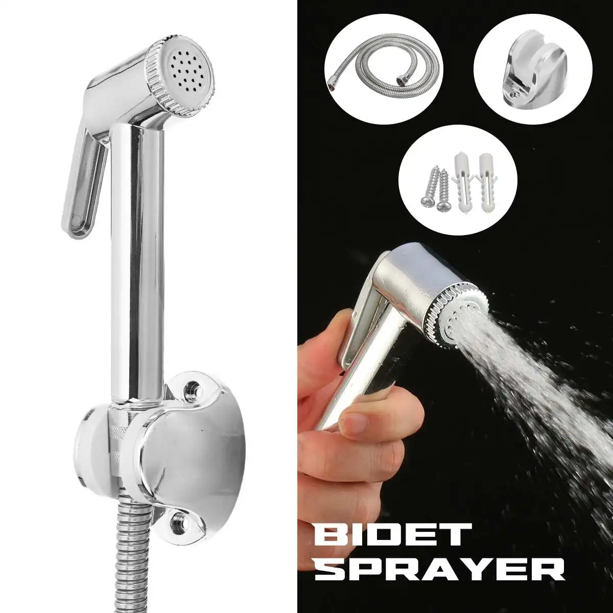 

Handheld Toilet Bidet Sprayer Stainless Steel Hand Bidet Faucet for Bathroom Hand Sprayer Shower Head Self Cleaning Accessories