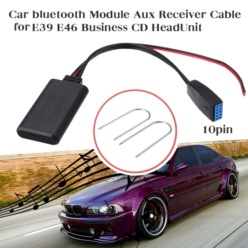 Автомобильный 10 контактный Bluetooth модуль радио стерео адаптер Aux вывода кабель для