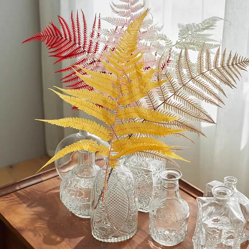

10Pcs Natural Dried Immortal Fern Leaves Eternal Grass Green Plants Wedding Accessories Decoration Flower Wall Home Decor