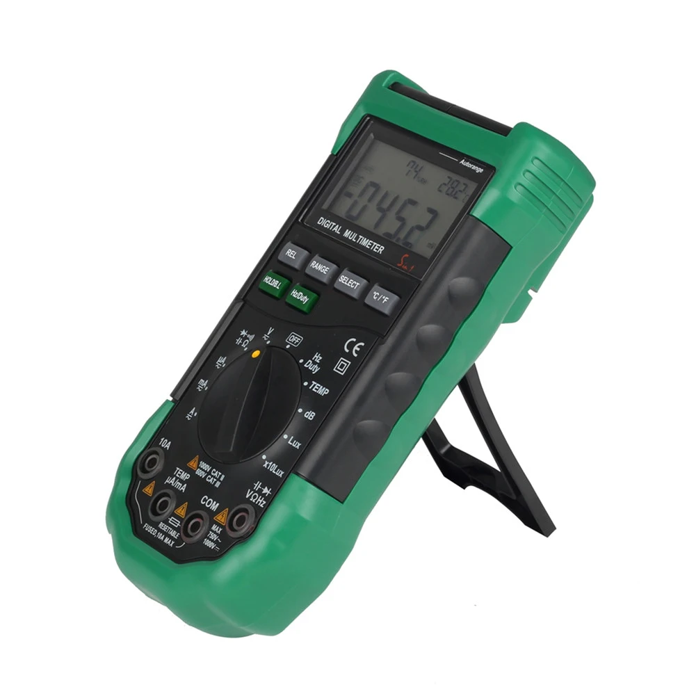 

5in1 Battery Powered Multifunction Alternating Current Auto Range Digital Multimeter Resistance Temperature Circuit Testing