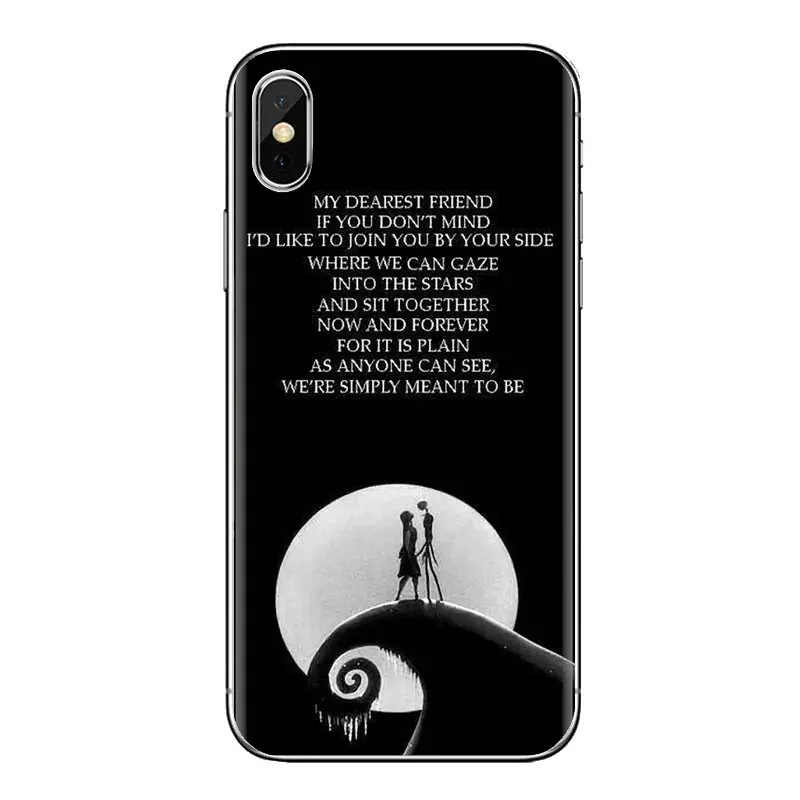 For Huawei G7 G8 P7 P8 P9 Lite Honor 4C 5X 5C 6X Mate 7 8 9 Y3 Y5 Y6 II 2 Pro 2017 Housing Nightmare Before Christmas Jack Sally |