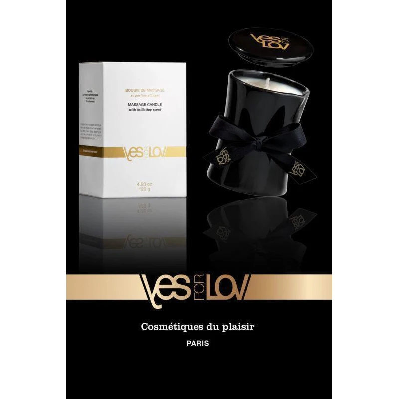 Свеча с массажным маслом YESforLOV аромат Titillating scent 120 гр | Красота и здоровье