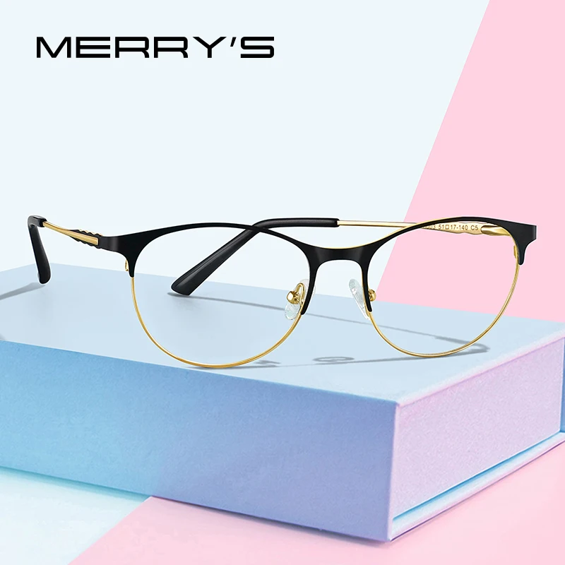 

MERRYS DESIGN Women Retro Cat Eye Glasses Frame Ladies Fashion Trending Eyewear Myopia Prescription Optical Eyeglasses S2103