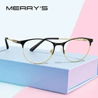Женская оправа для очков MERRYS, дизайнерская Ретро оправа для очков в стиле кошачьи глаза, оптические очки по рецепту, прозрачная оправа для линз, opticos mujer S2103