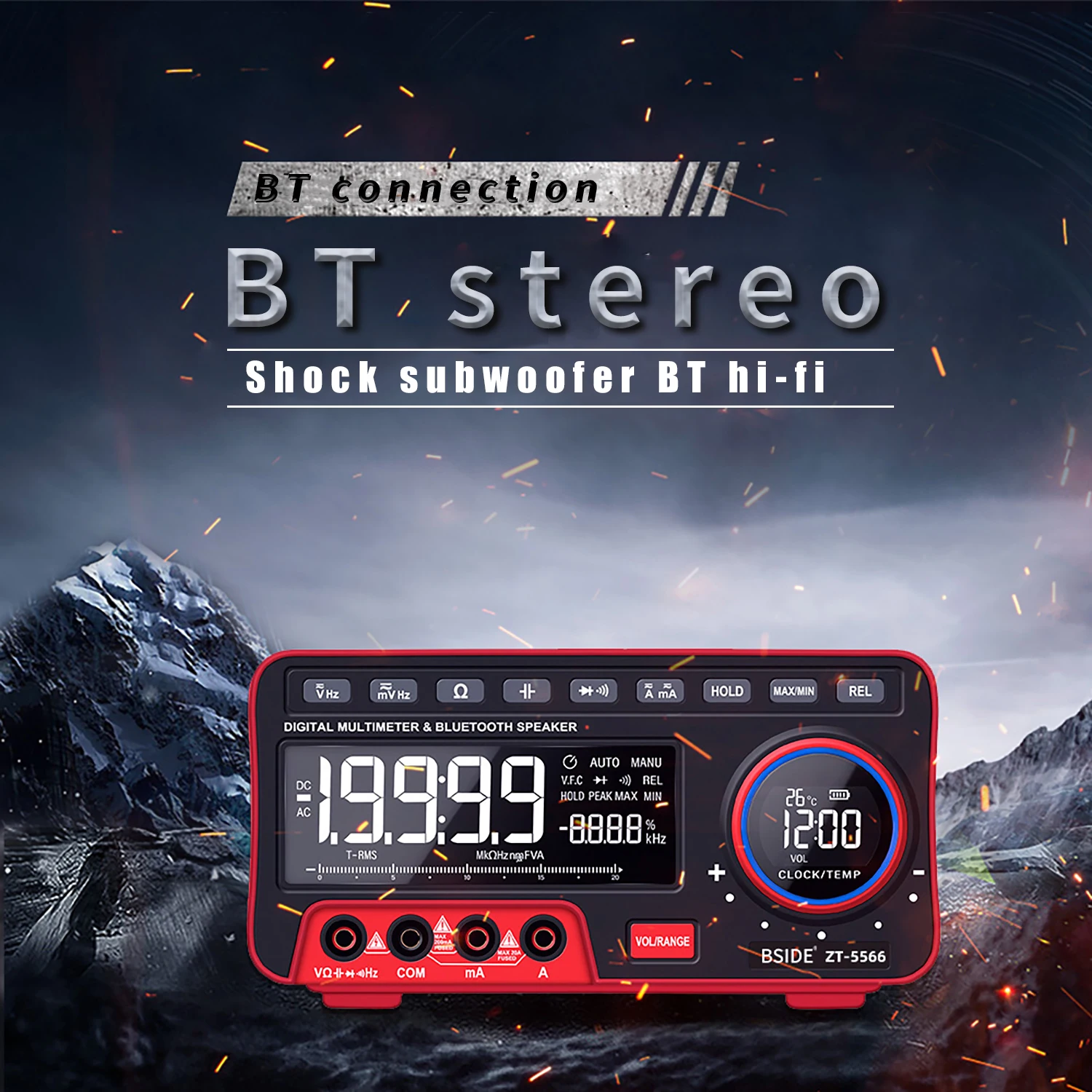 Многофункциональный ЖК-дисплей Настольный цифровой мультиметры Вольт Ампер Ом