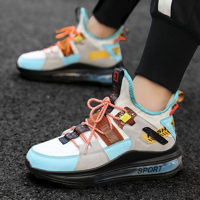 

man casual shoes 2021 fashion men shoes Retro Designer vulcanize Platform sneakers Microfiber leather shoes trainers 39-45