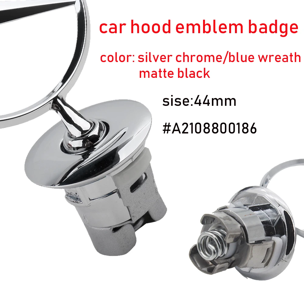 3D металлический автомобиль синий хром звезда капот значок с эмблемой орнамент