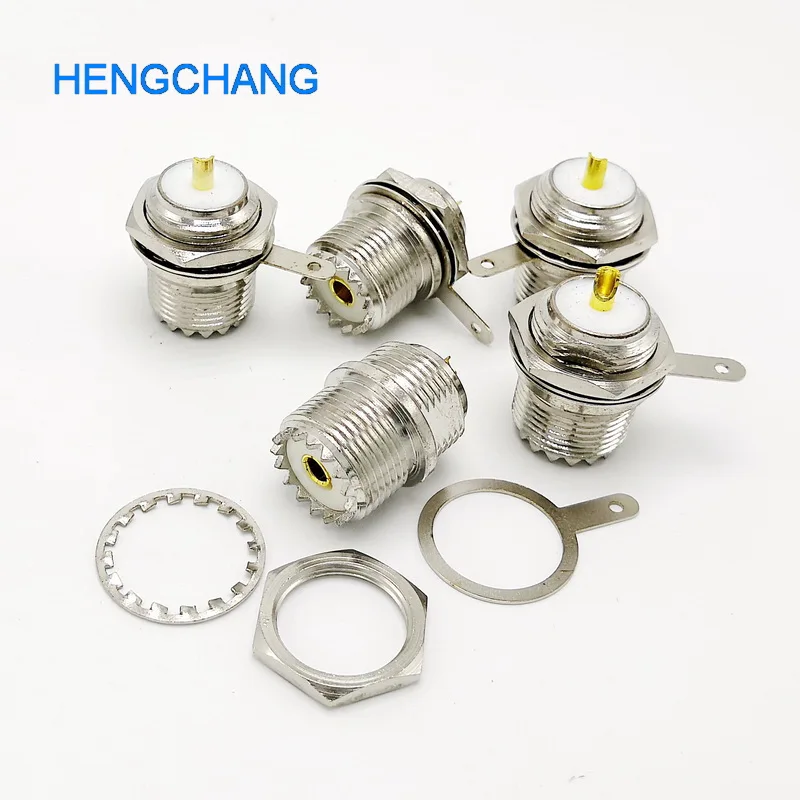 UHF Женский SO239 панель шасси крепление припоя чашки SL16 коаксиальный РЧ разъем 5