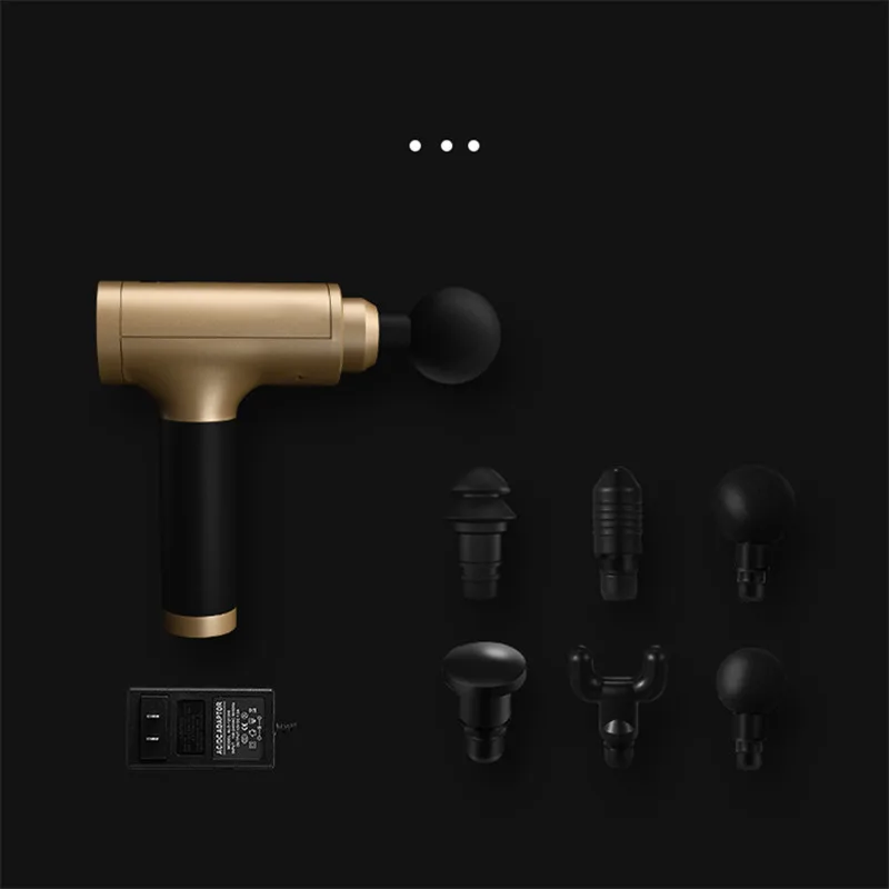 Пистолет для массажа мышц с ЖК-дисплеем массажный пистолет релаксации массажер