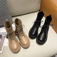 martin boots autumn 2021 new fashion boots thick soled womens shoes chelsea short boots shoes on platform high rubber cossacks