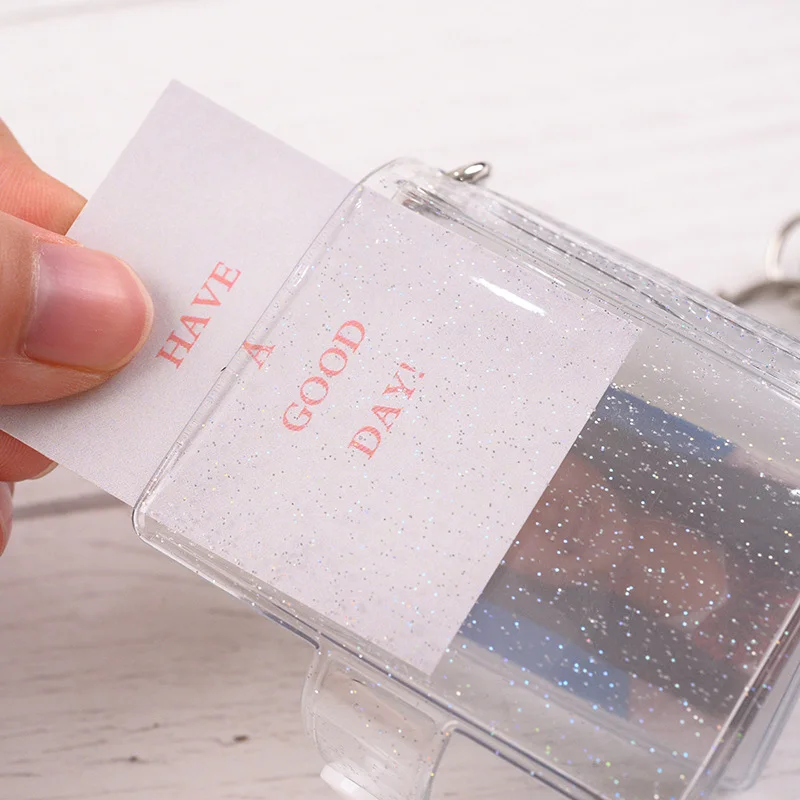 

1 inch photo album keychain photo album 2 inch transparent star chaser girl bag mini album