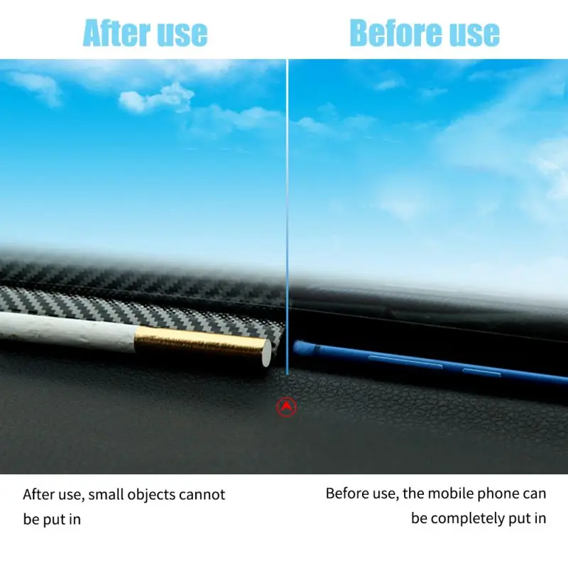 1 6 м Автомобильная резиновая звуковая уплотнительная лента из углеродного