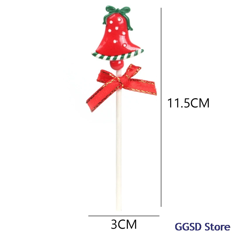 10 шт./компл. рождественские топперы для торта мультяшный снеговик Рождественская