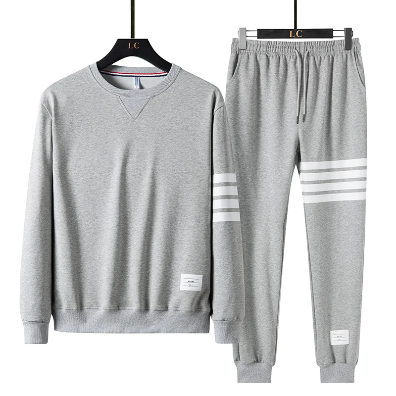 

2021 Brand Autumn Winter Men Sets Pants Clothing Sweatsuit Fashion Clothes Trousers Sportswear Sweatpants Long Sleeve Tracksuits