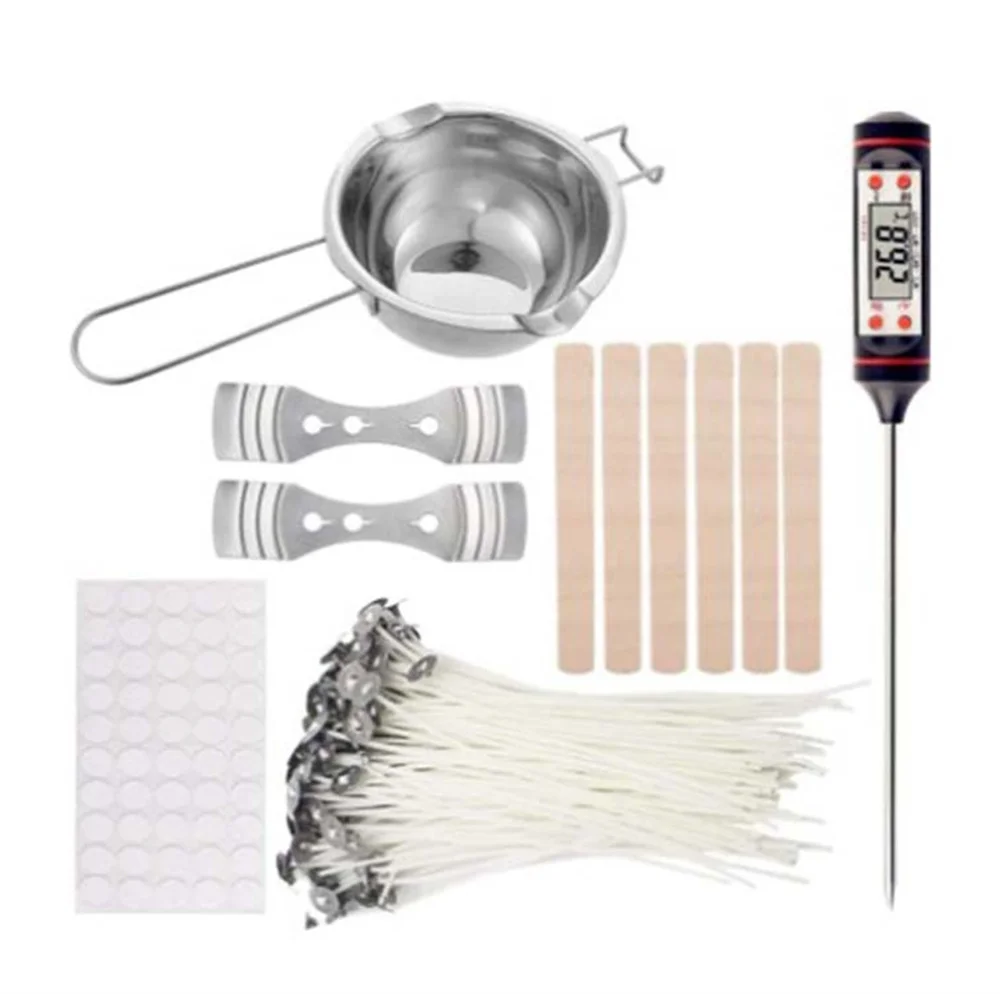 

DIY Candle Crafting Tool Kit Candles Making Tools with Melting Pot and Thermometer