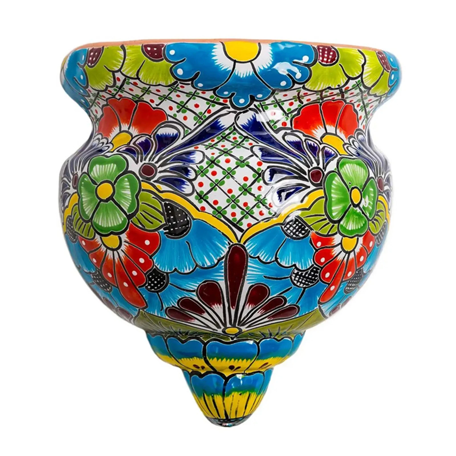 

Resin Flower Pot Handmade Statue Flat-Backed Wall Planter Crafts Decor for Home Gardening Ornaments
