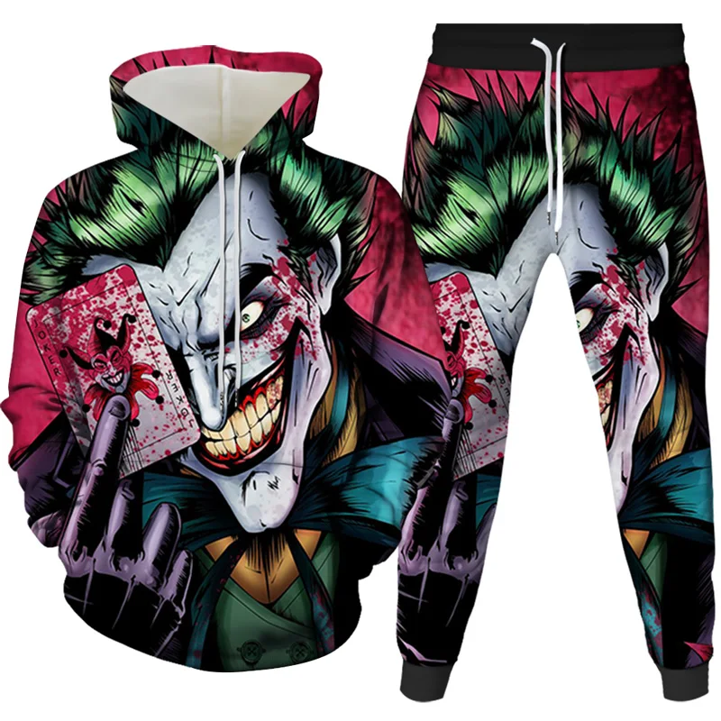 2021 аниме красный музыка клоун толстовка с джокером Для мужчин игральные карты