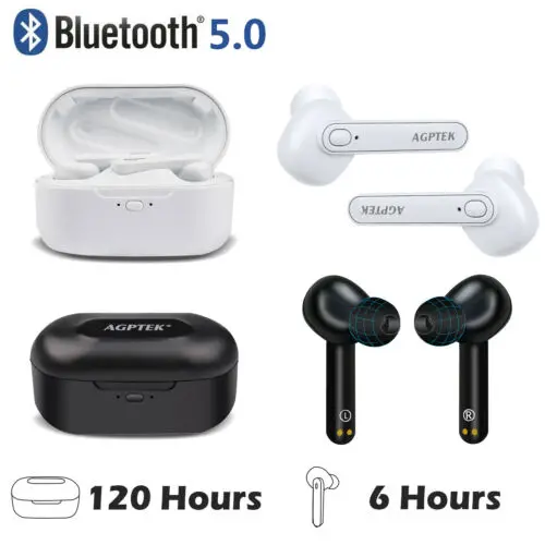 Настоящие беспроводные наушники Bluetooth 5 0 стереонаушники вкладыши с зарядным