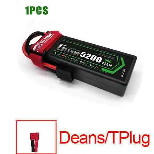 GTFDR 11,1 v 5200mah 50C 3s max 100C 3,7 V 1000mah 25C max60C запасные части для радиоуправляемого дрона traxxas - Цвет: 1PCS3S5200mahDeans