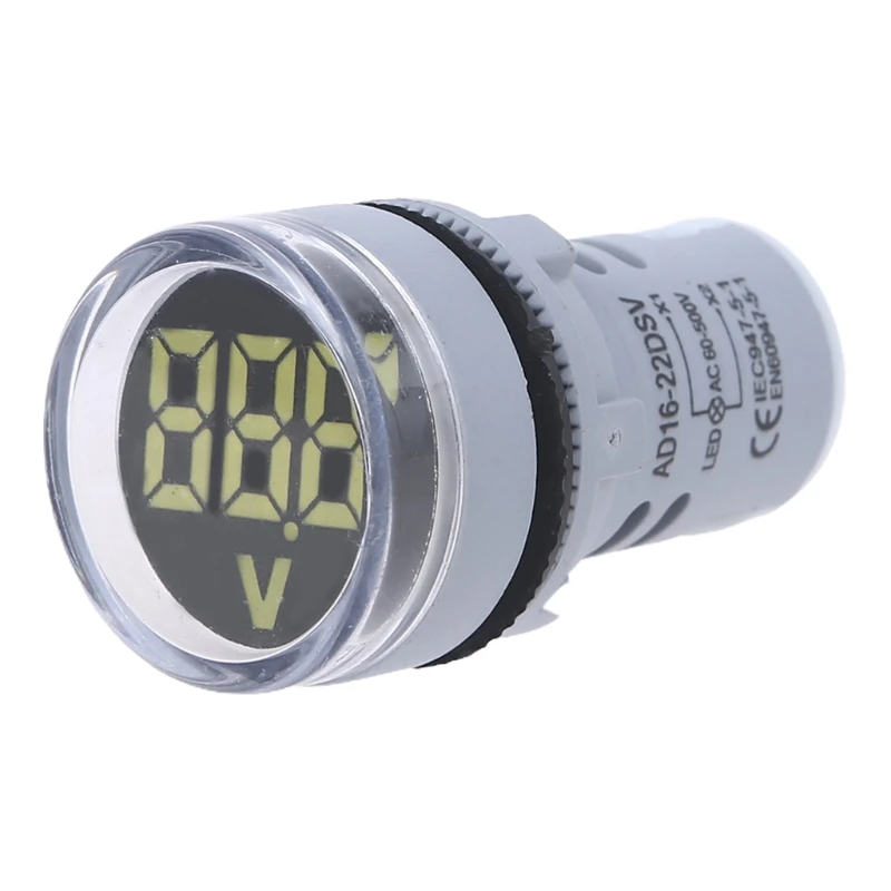 

AC 60-500V 22mm Digital Voltmeter Voltage Gauge Monitor Indicator Signal Lights 40JE