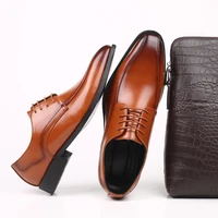 2021 men classic business formal leather shoes fashion solid color flat shoes vintage oxford shoes for mens shoe big size 38 48