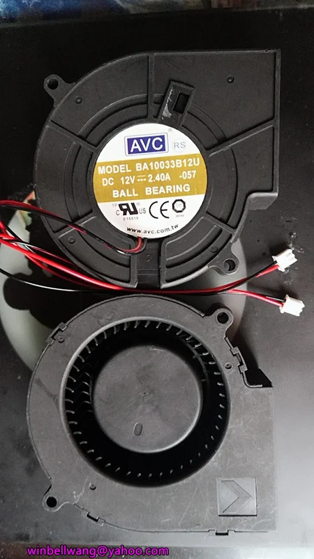 Оригинальный 9733 9 см вентилятор BA10033B12U 12V 2.4A двойной шаровой подшипников ~ |