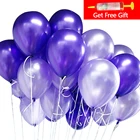Блестящие жемчужные латексные воздушные шары, 50 шт., 1012 дюймов, украшение для свадьбы, дня рождения, красочный надувной шар, детские игрушки