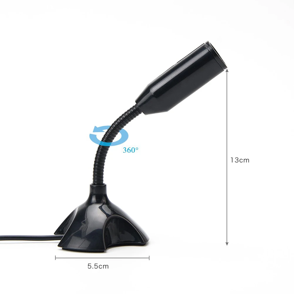 Мини микрофон USB для студийной записи речи настольный ноутбук ПК Потоковое
