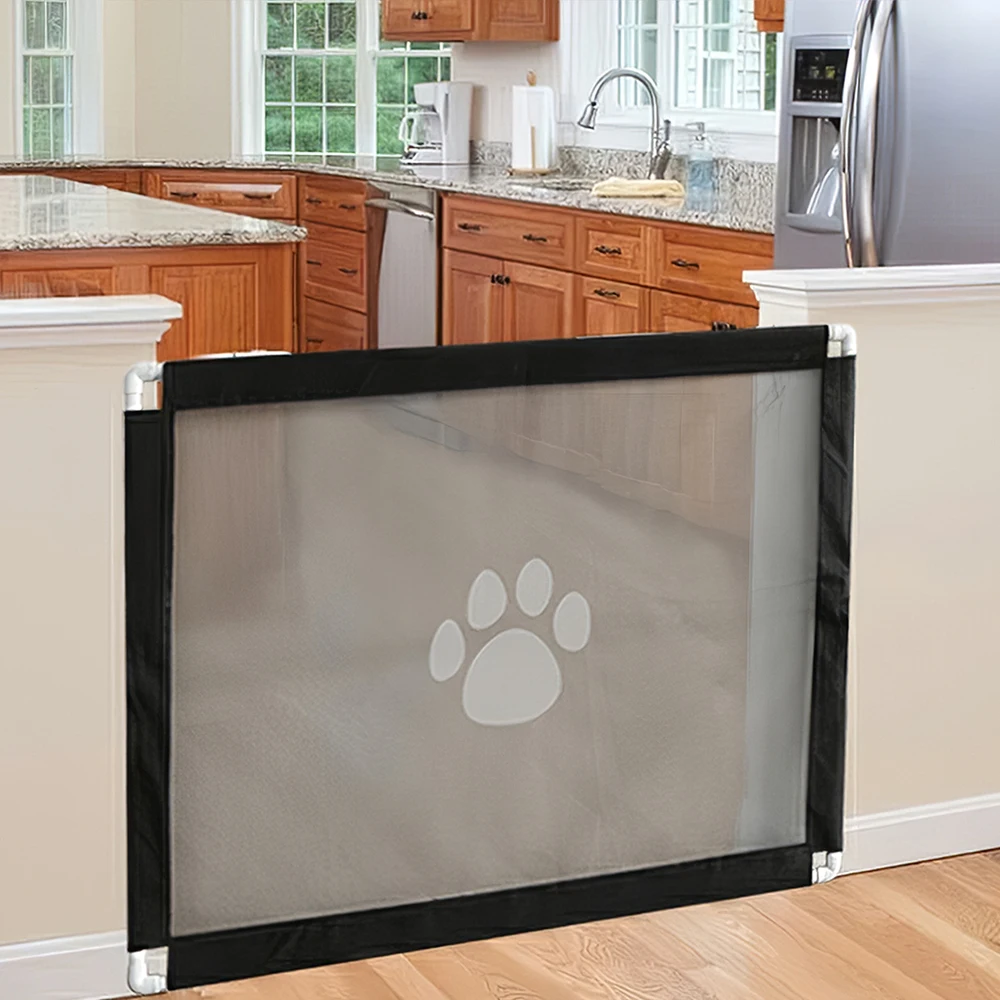 

Magic Gate Dog Pet Door Gate Fences Portable Folding Safety Guard Indoor Outdoor Protection Safety Magic Gate For Dogs Cat Drop