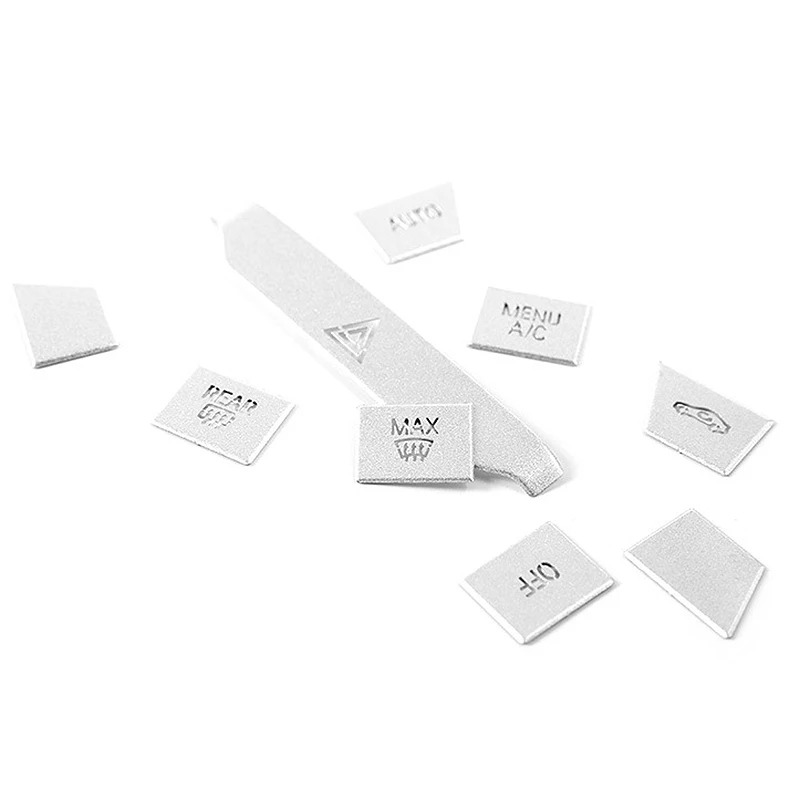 

For-BMW 3 Series G20 G28 2019-2020 Stainless Steel Chrome Auto A/C Air Conditioning Mode Button Cover Sticker