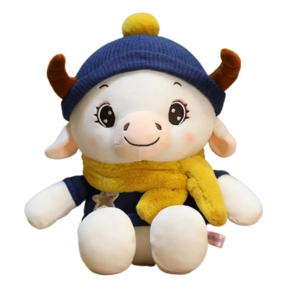 

40cm Soft Plush Stuffed Animals Cattle Cow Toys Wear Clothes Doll Pillow Gift