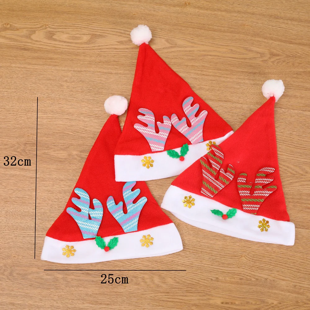 

New 1pc New Christmas Antlers Hats Kids Children Costume Reindeer Festival Hat Ornament For New Year Gift