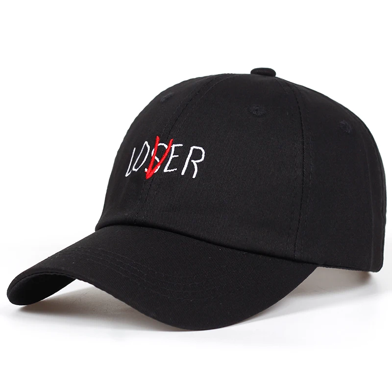 Новые мужские и женские LOSER шляпа c вышивкой, для отца хлопок Бейсбол Кепки унконструктед модные унисекс папа Кепки шапки Bone Гаррос