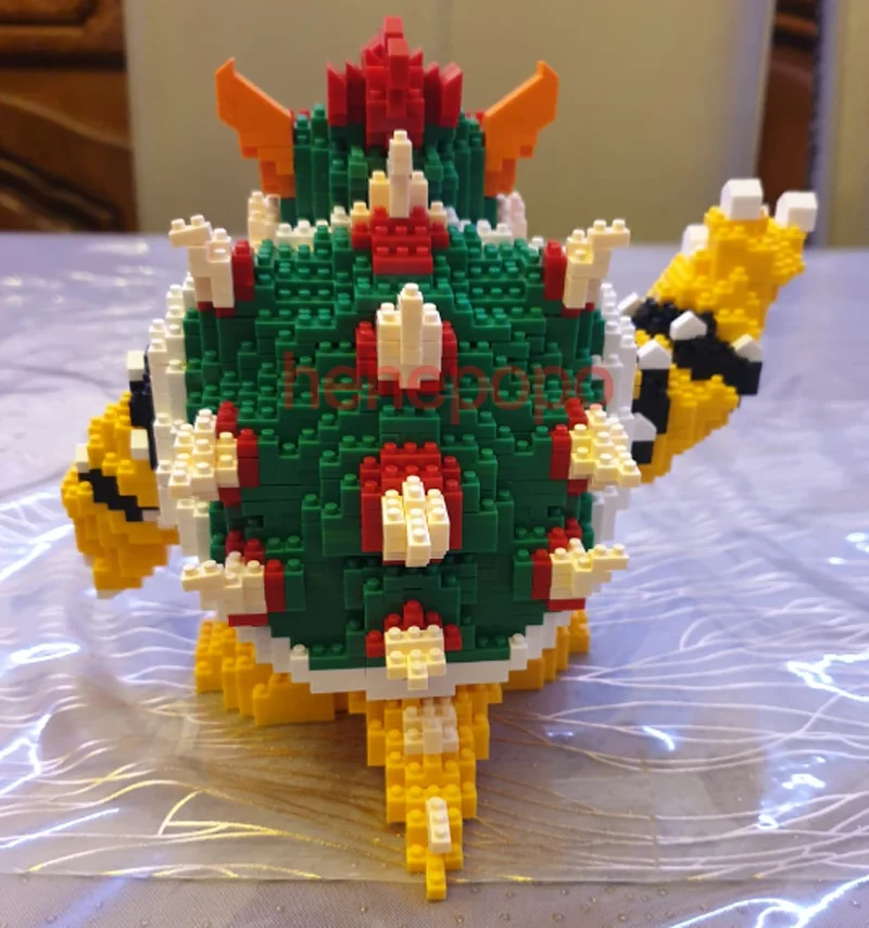 2200 шт. 21822 и т. Д. Мультяшная фигурка Koopa King аниме алмаз здания конструктор Сделай Сам игрушки для детей Подарки Brinquedos детей