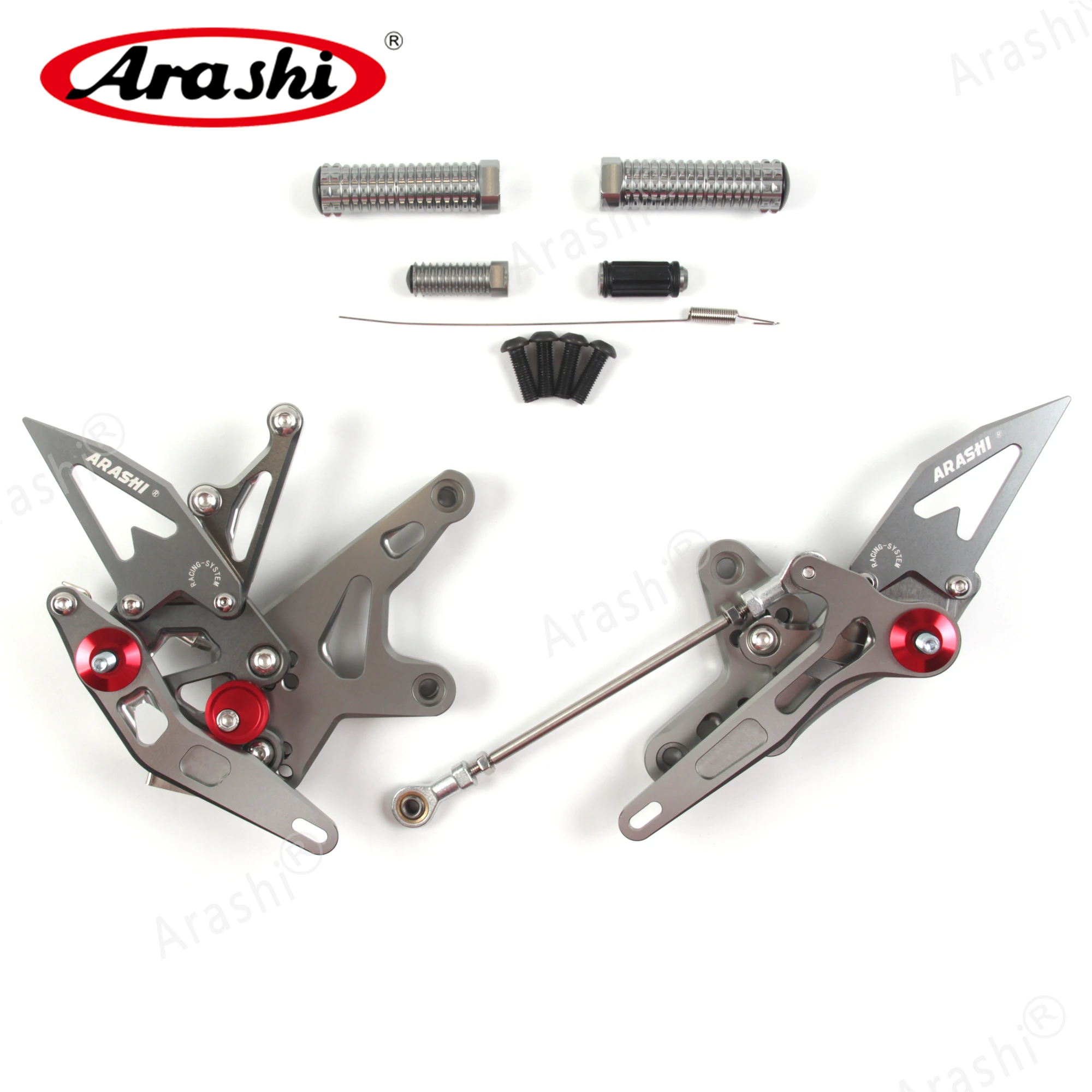 Регулируемая подножка Arashi CNC для KAWASAKI NINJA 400 Z400/ EX400 / ABS 2018 2019 202 2021 подножки