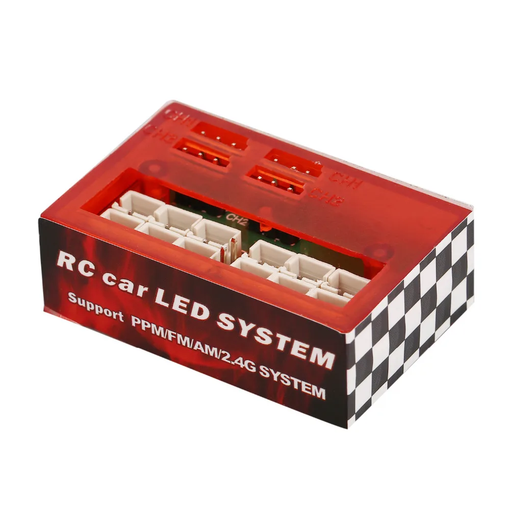 

12 Ultra Bright LED Multi-function Lamp Light System Kit For 1/10 1/8 HSP TAMIYA CC01 Axial SCX10 D90 RC Car Parts