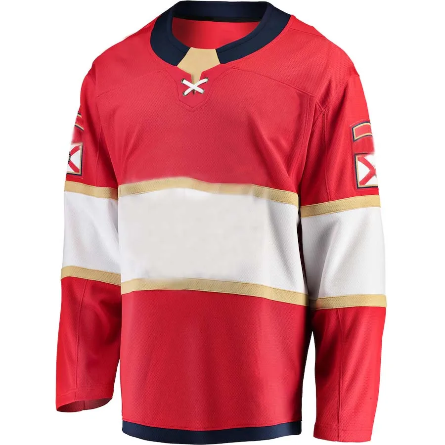 

American Hockey Jerseys Sports Fans Wear Florida Jersey Sergei Bobrovsky Roberto Luongo Aaron Ekblad Aleksander Barkov Shirt