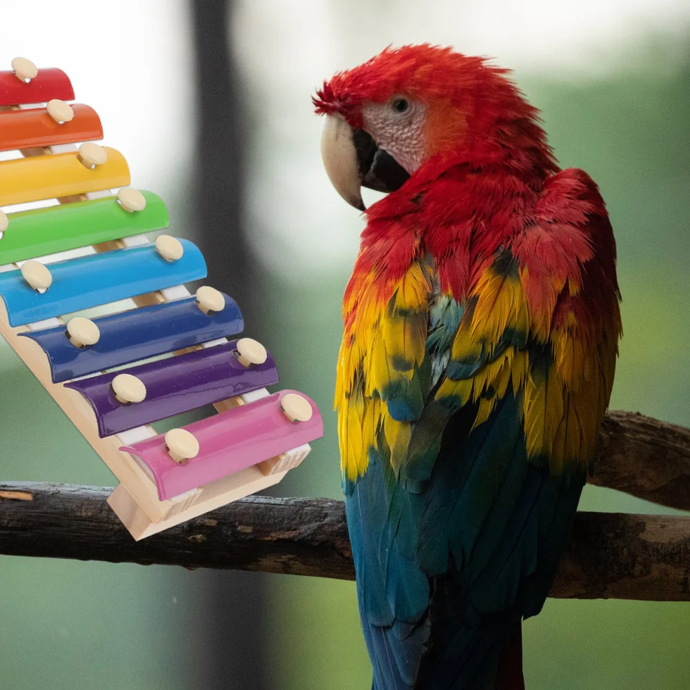 

1 Set of Musical Instrument Shaped Toys Parrot Chewing Playthings Pet Supplies