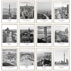 Черно-белая Картина на холсте пейзаж города мира Париж Лондон Нью-Йорк плакат принты в скандинавском стиле Настенная картина домашний декор