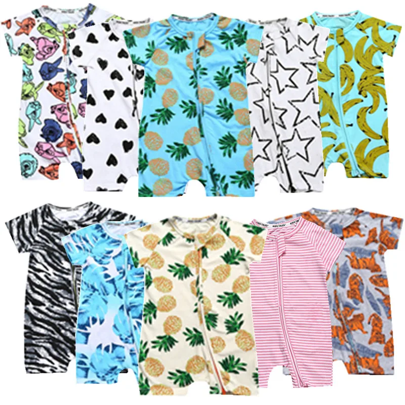 

Cotton Baby Rompers Summer Short Sleeve Baby Boy Clothes Print Infant Jumpsuits Novel Baby Girl Clothes Newborn Toddler Clothing