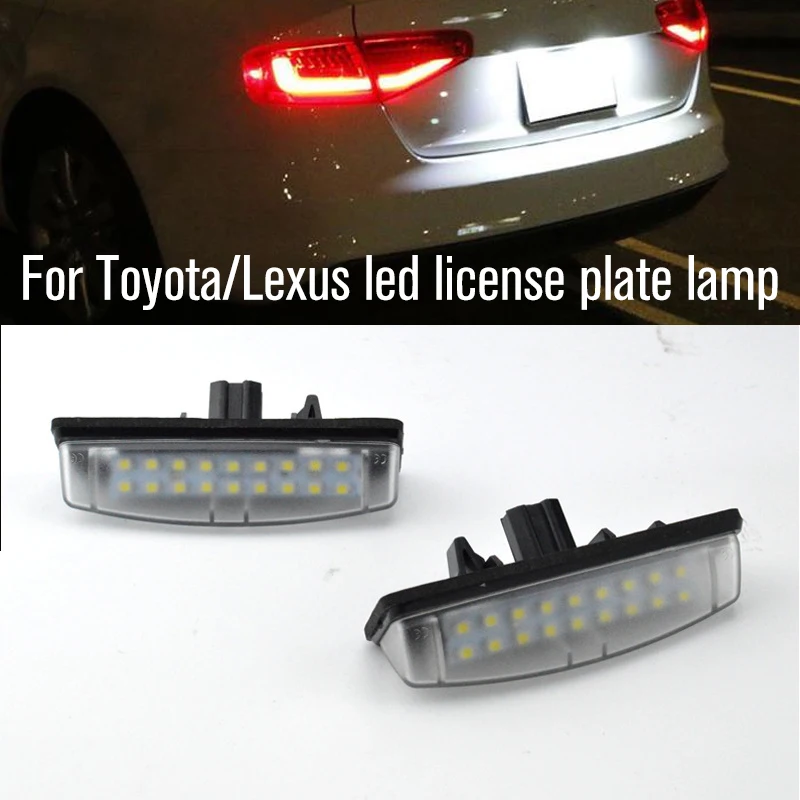 

2Pcs LED Number License Plate Light Lamp For Lexus IS200/IS300 LS430 GS300 GS430 GS400 ES300 ES330 CT200h HS250h RX400h RX350