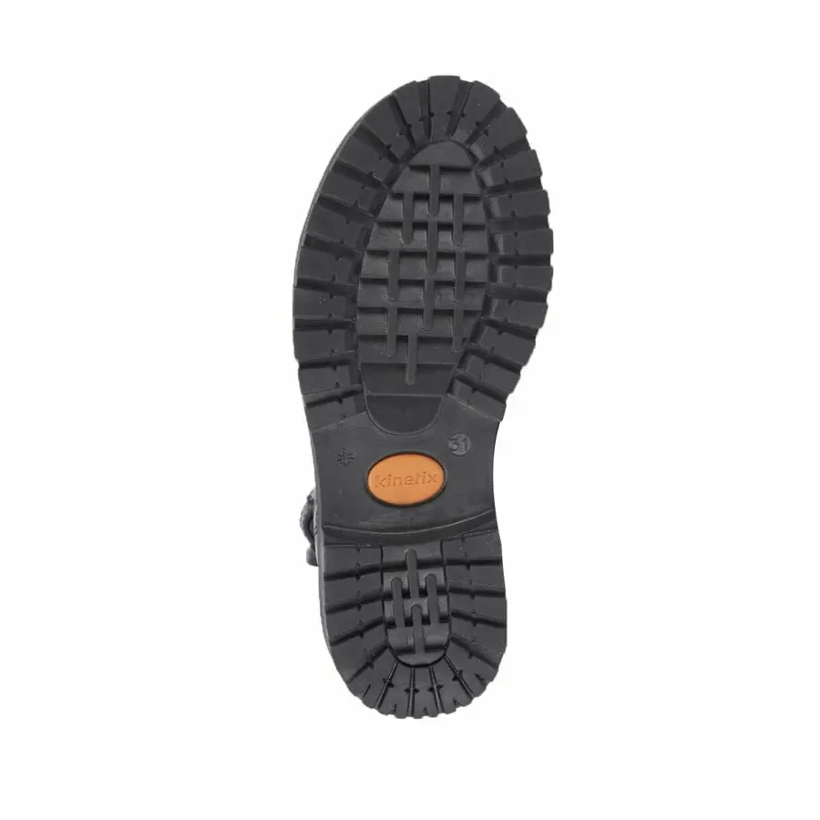 

Kids Boots Boys Kinetix Sardone Leather Black Boy Boot