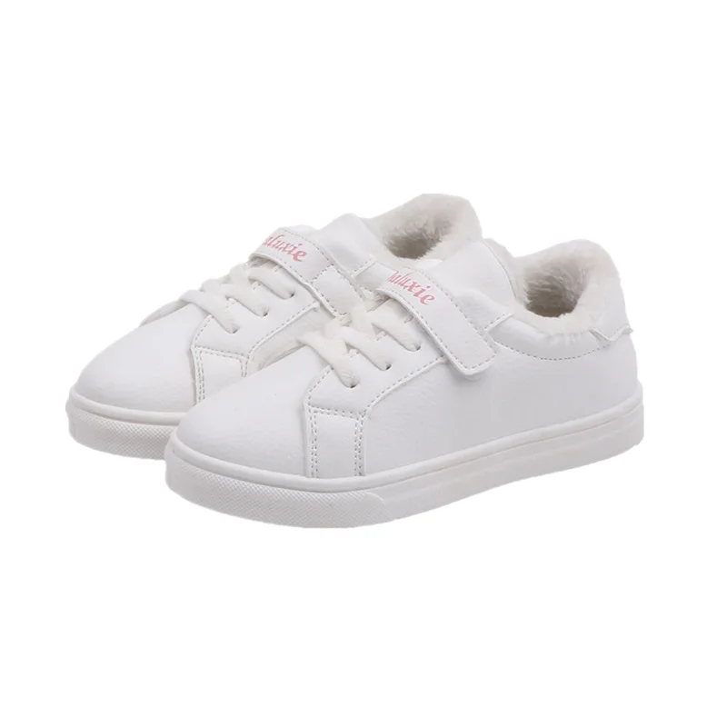 Детская спортивная обувь на осень и зиму плюшевые теплые кроссовки для мальчиков