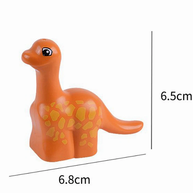 Duplo строительные блоки животные динозавр жираф кроличья кожа черепаха тигр Лев